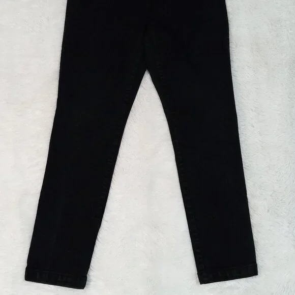 Faded Glory Women's 3 Pocket, Stretch Denim Jeans (Size 14) Color: Black Denim - Picture 2 of 8